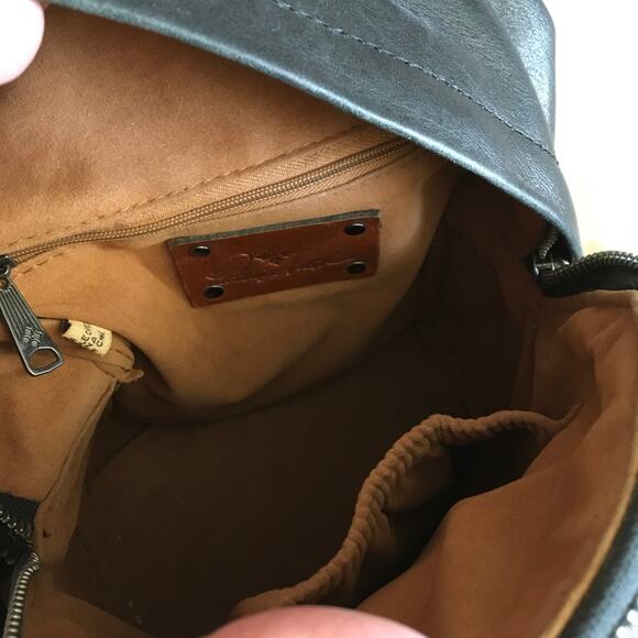 Patricia Nash Black Leather Backpack